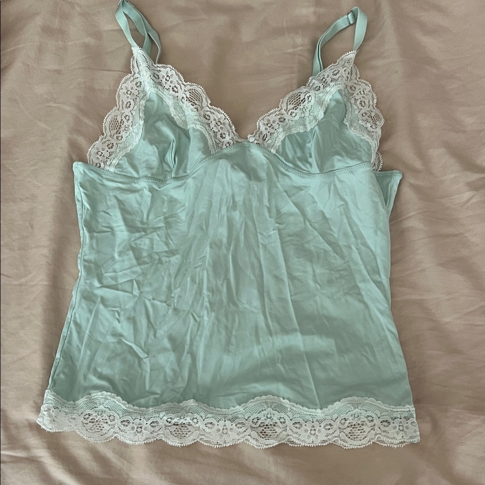 Lioness Mint Green Lace Camisole